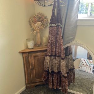 Stunning BoHo halter dress, good condition!